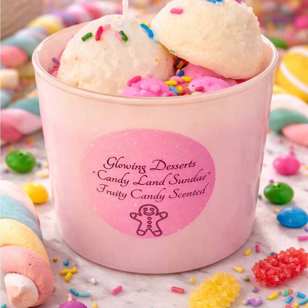 Candy Land Sundae Candle